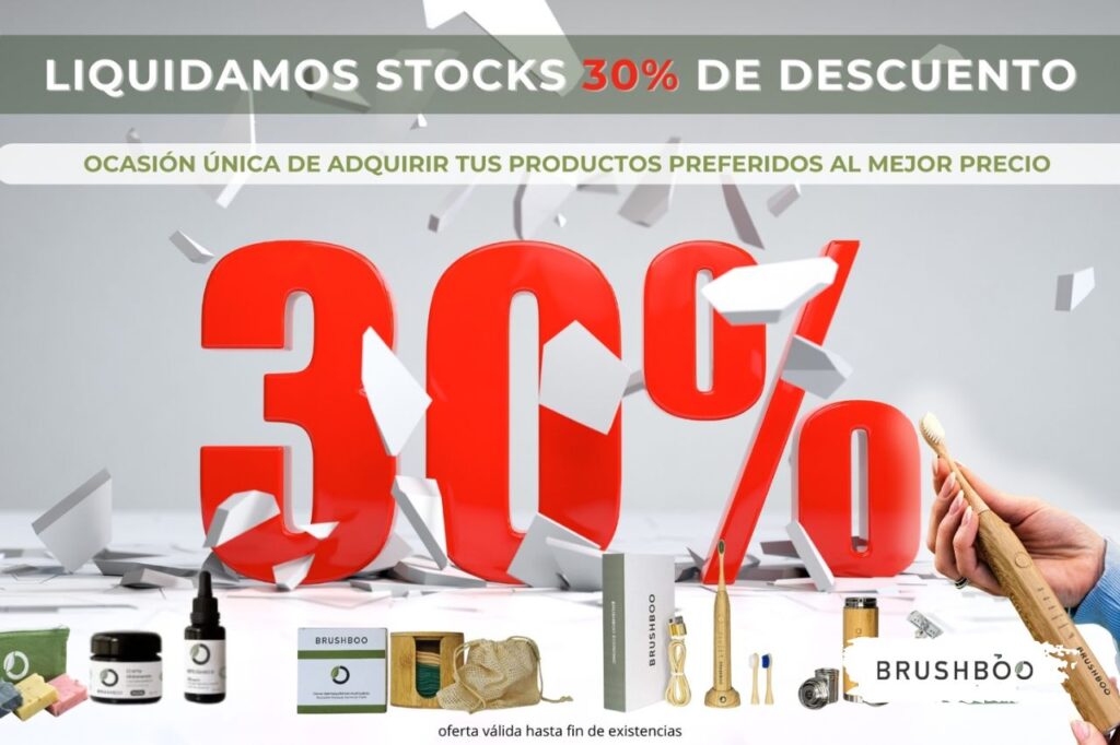 Liquidación Brushboo: 30 % de descuento en productos ecológicos