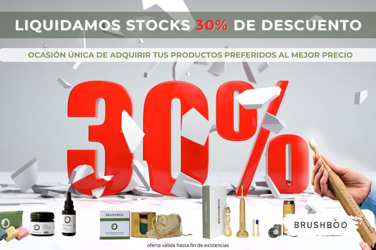 Liquidación Brushboo: 30 % de descuento en productos ecológicos